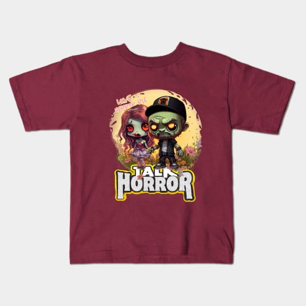 Love Is Horror-ble Kids T-Shirt by TalkHorror